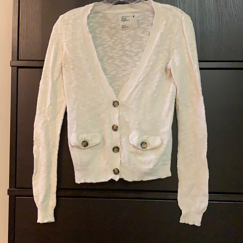 White cardigan by American Eagle Outfitters
